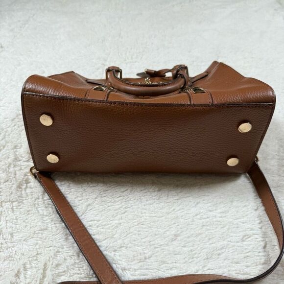 Michael Kors Nouveau Hamilton Small Studded Leather Satchel Purse - Picture 5 of 11